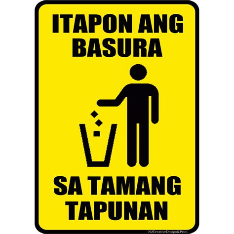 slogan about basura